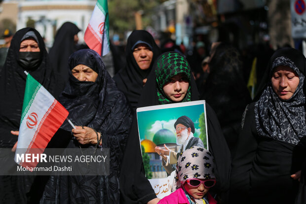 راهپیمایی بشارت نصر در اردبیل