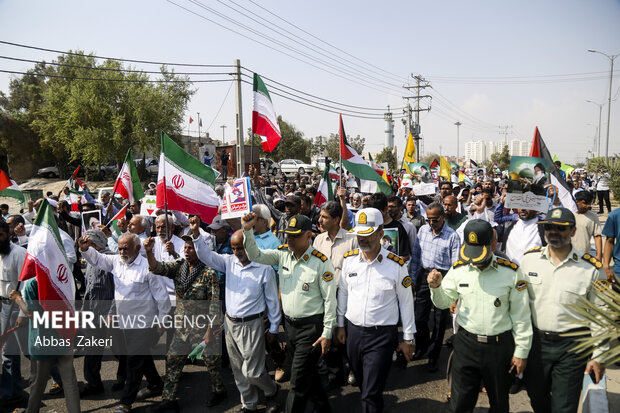 راهپیمایی «بشارت نصر» در بندرعباس برگزار شد