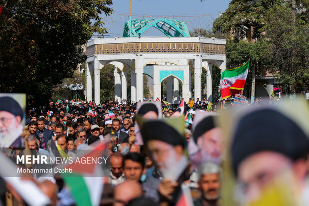 راهپیمایی بشارت نصر در اردبیل