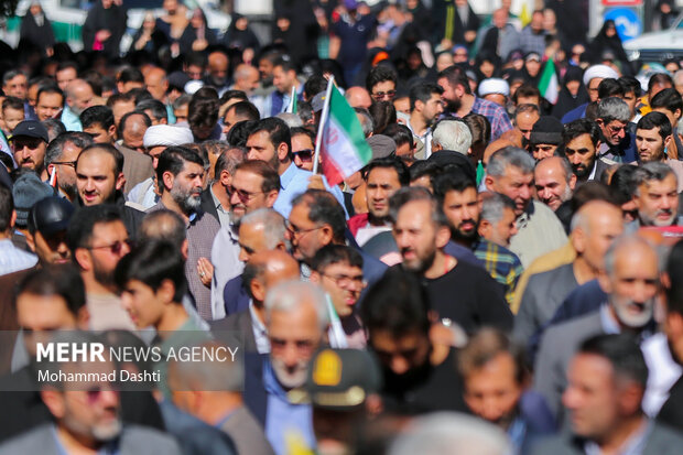 راهپیمایی بشارت نصر در اردبیل