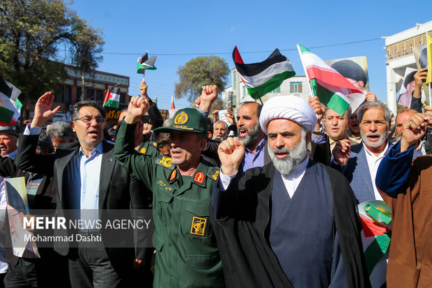 راهپیمایی بشارت نصر در اردبیل