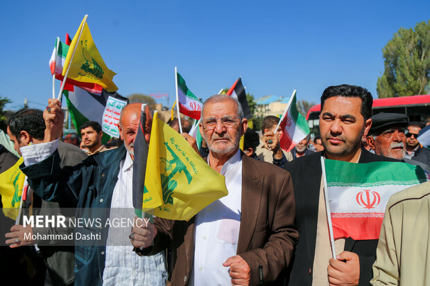 راهپیمایی بشارت نصر در اردبیل