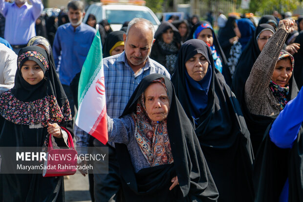 راهپیمایی بشارت نصر در شیراز