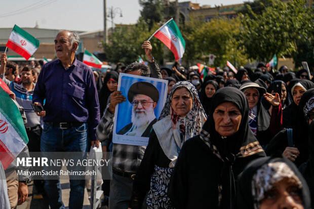 راهپیمایی بشارت نصر در شیراز