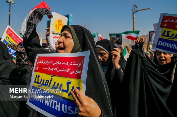 راهپیمایی بشارت نصر در شیراز