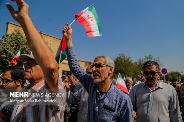 راهپیمایی بشارت نصر در شیراز
