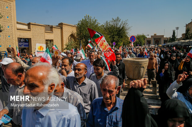 راهپیمایی بشارت نصر در شیراز