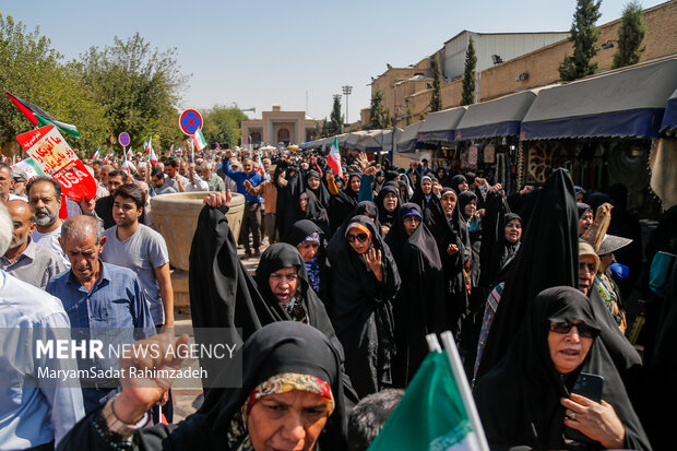 راهپیمایی بشارت نصر در شیراز
