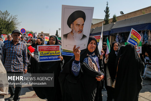 راهپیمایی بشارت نصر در شیراز