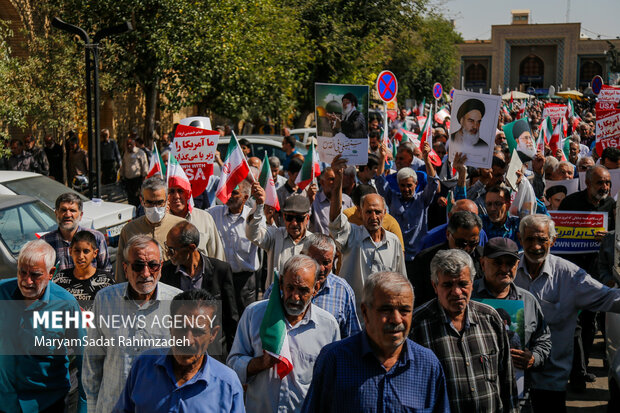 راهپیمایی بشارت نصر در شیراز