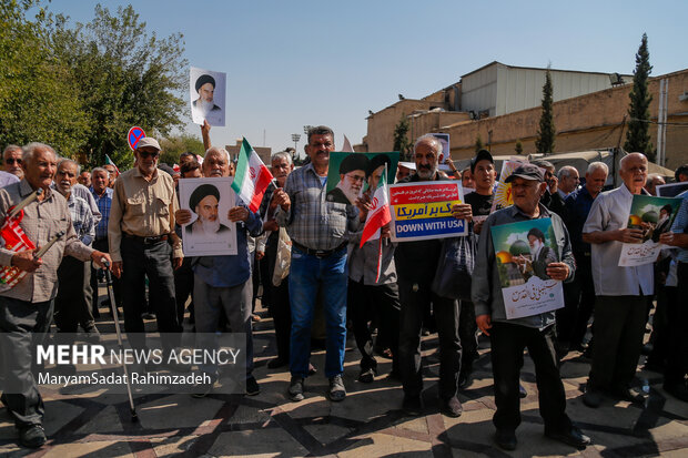 راهپیمایی بشارت نصر در شیراز