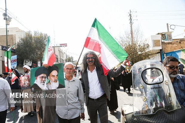 راهپیمایی بشارت نصر در قم