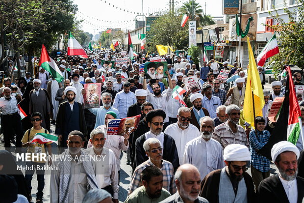 راهپیمایی بشارت نصر در قم