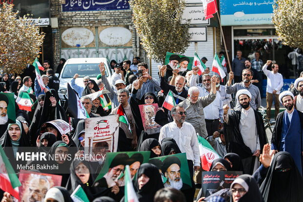 راهپیمایی بشارت نصر در قم
