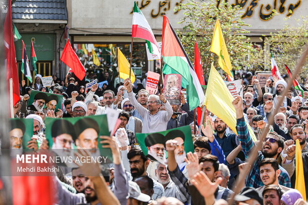 راهپیمایی بشارت نصر در قم