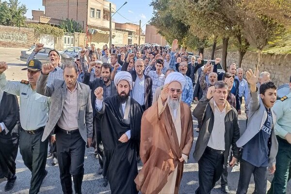 فریاد انزجار آذری ها از رژیم غاصب اسراییل در راهپیمایی «بشارت نصر»