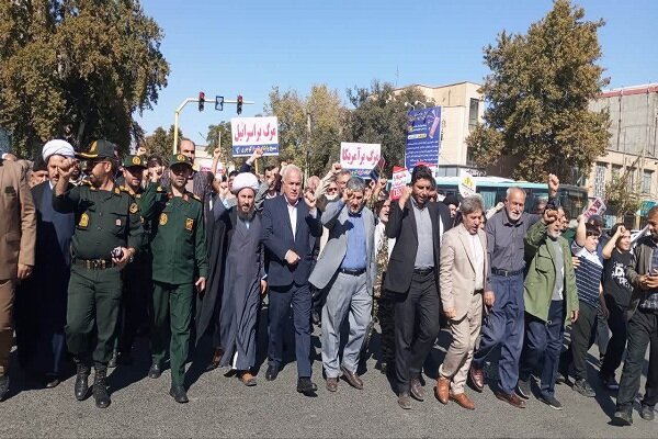 فریاد انزجار آذری ها از رژیم غاصب اسراییل در راهپیمایی «بشارت نصر»