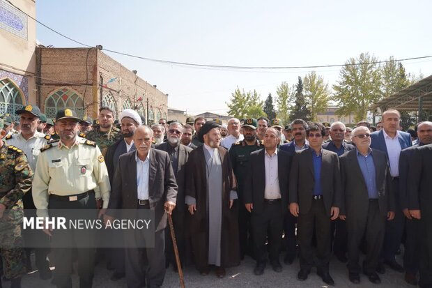 تشییع پیکر شهید «غلامرضا جمشیدی‌پور» در خرم‌آباد