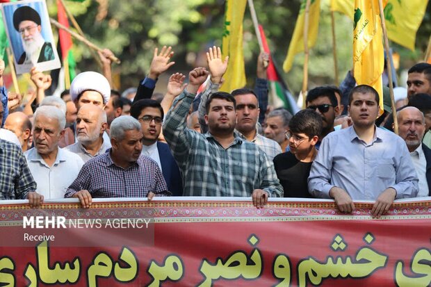 راهپیمایی «بشارت نصر» در ساری