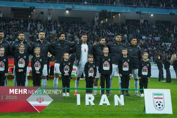 شکست تیم ملی فوتبال ایران برابر روسیه در نیمه اول