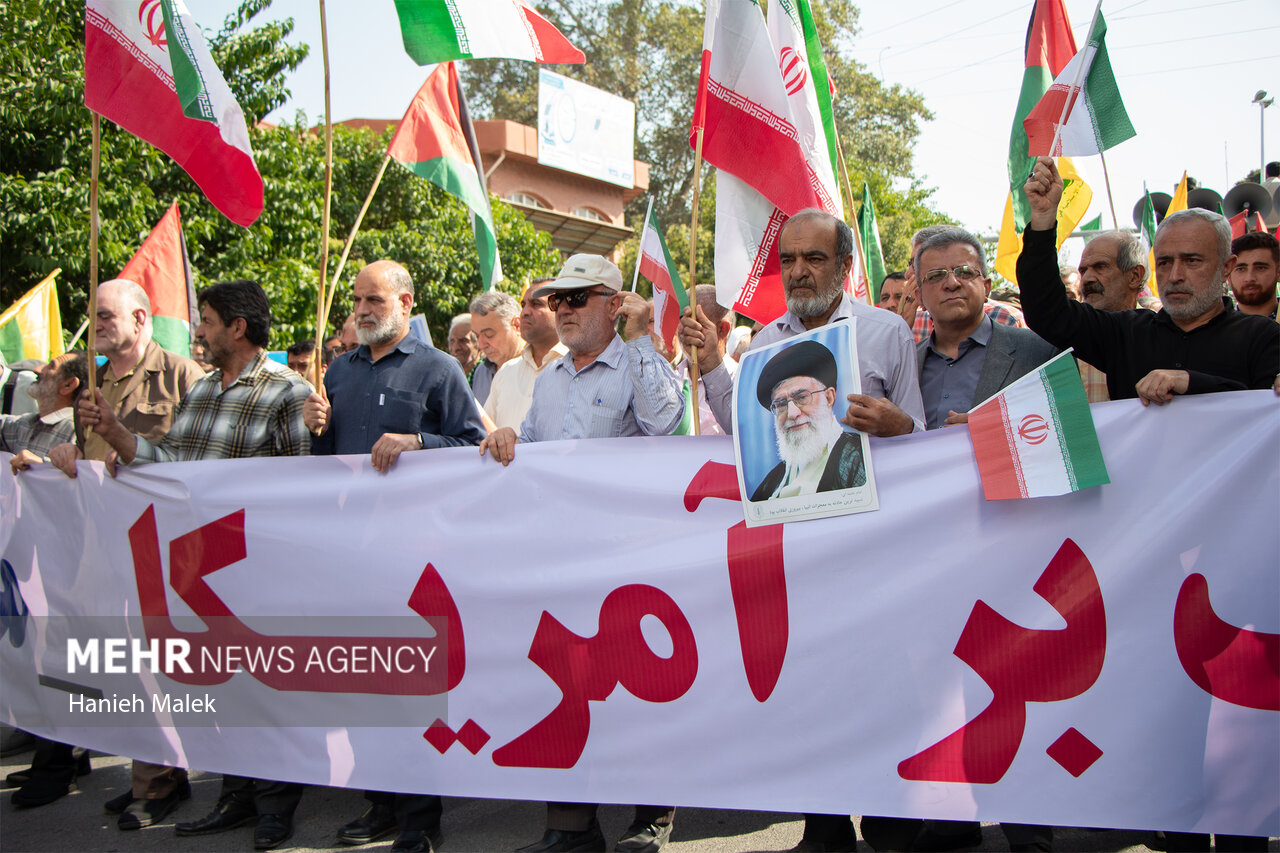 راهپیمایی «بشارت نصر» در گرگان