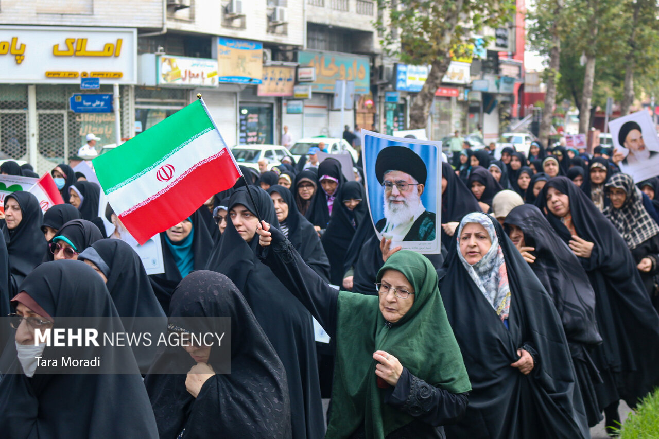 راهپیمایی «بشارت نصر» در رشت