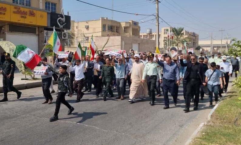 راهپیمایی «بشارت نصر» در گناوه برگزار شد
