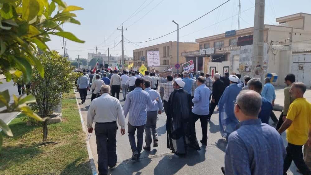 راهپیمایی «بشارت نصر» در گناوه برگزار شد