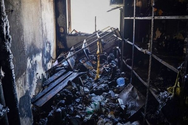 Fire breaks out in a hospital in Syria