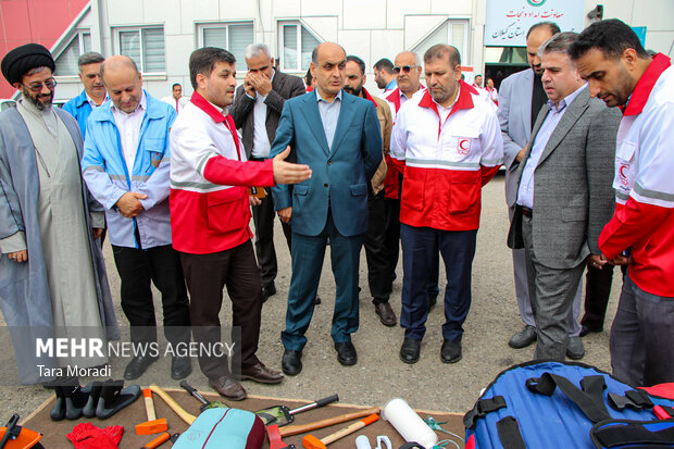 آیین افتتاح و احداث پروژه های امدادی ، عمرانی و رونمایی از ناوگان خودرویی جمعیت هلال‌احمر استان گیلان