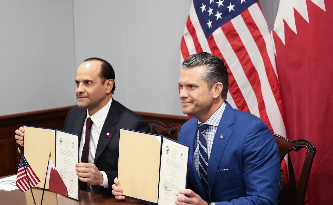 Qatar building training facility at US military base