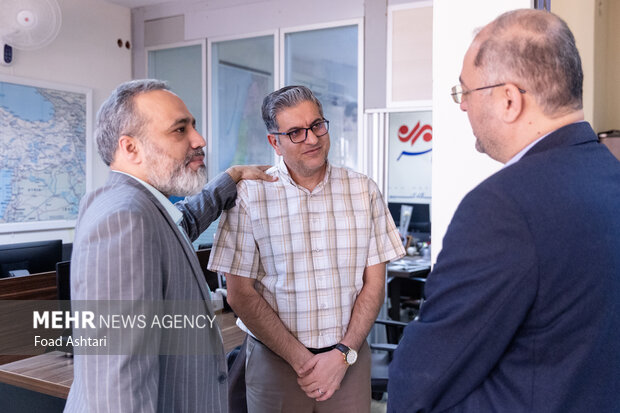 حضور حسین قرایی مدیرکل روابط عمومی سازمان صدا و سیما در خبرگزاری مهر