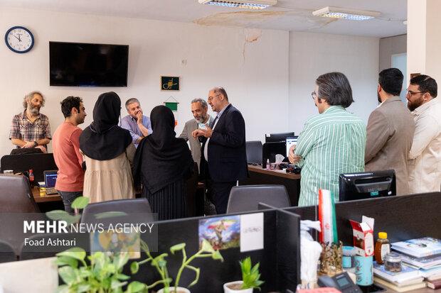 حضور حسین قرایی مدیرکل روابط عمومی سازمان صدا و سیما در خبرگزاری مهر