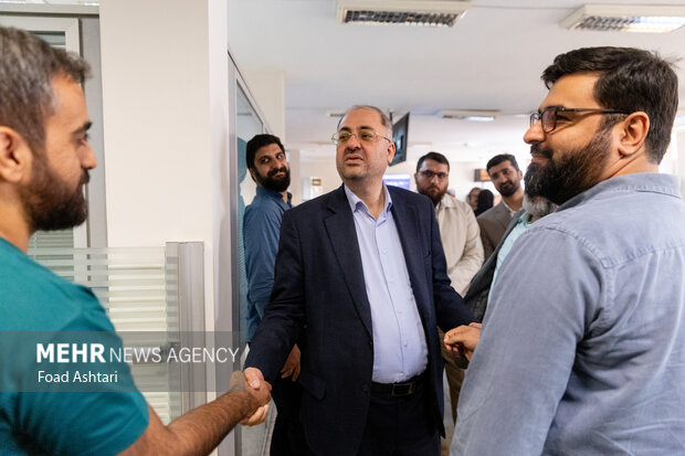 حضور حسین قرایی مدیرکل روابط عمومی سازمان صدا و سیما در خبرگزاری مهر