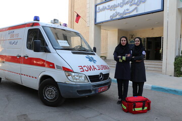 زمانپور: اورژانس بانوان اصفهان ۷۰ عملیات امدادی انجام داد