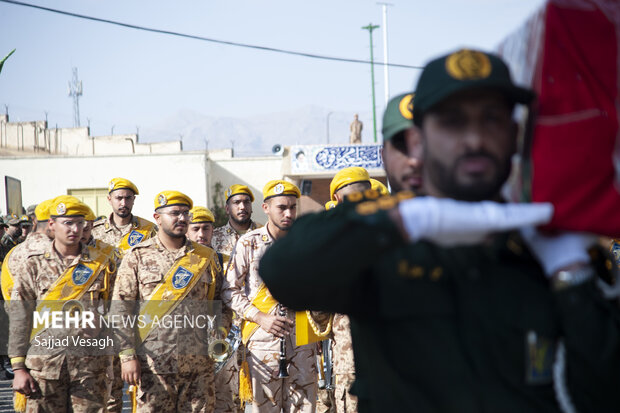 تشییع پیکر شهید محمد سهرابی در نهاوند