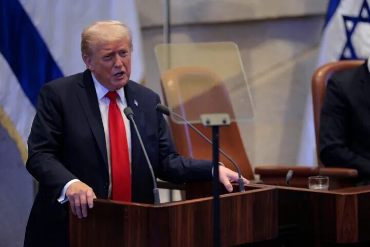 VIDEO: Trump interrupted mid-speech at Israeli Knesset