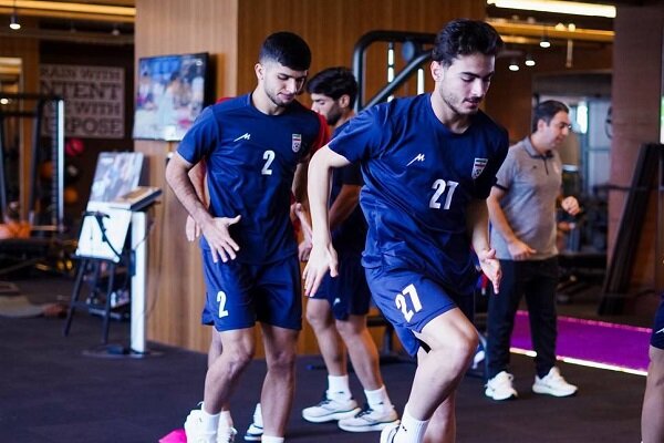 تمرین سبک ملیپوشان ایران صبح بازی با تانزانیا