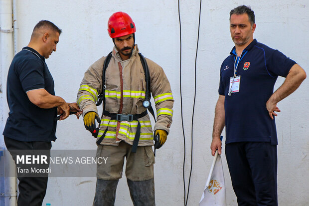 رقابت چالش FCC آتش نشانان کشور در رشت