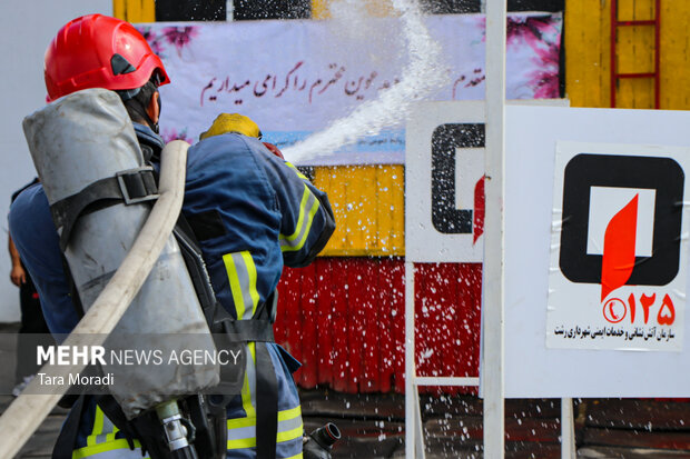 رقابت چالش FCC آتش نشانان کشور در رشت