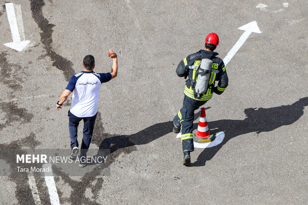 رقابت چالش FCC آتش نشانان کشور در رشت