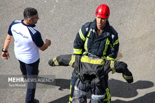 رقابت چالش FCC آتش نشانان کشور در رشت