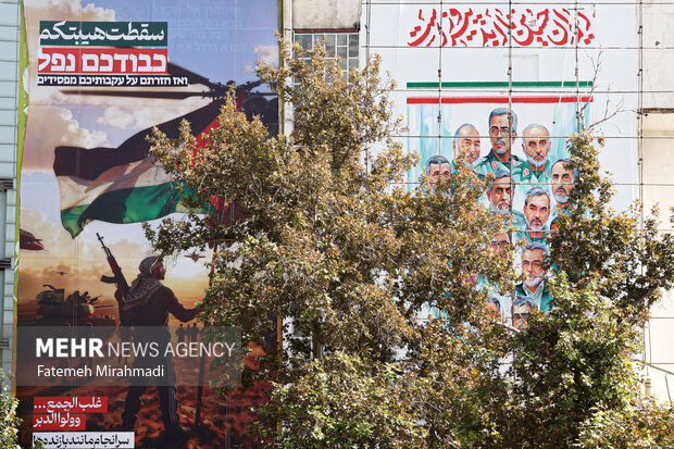 رونمایی از طرح جدید دیوار نگاره میدان فلسطین 14