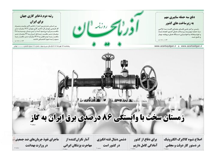 روزنامه های آذربایجان‌شرقی