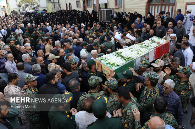 تشییع سردار شهید محمد هاشم سلطانی
