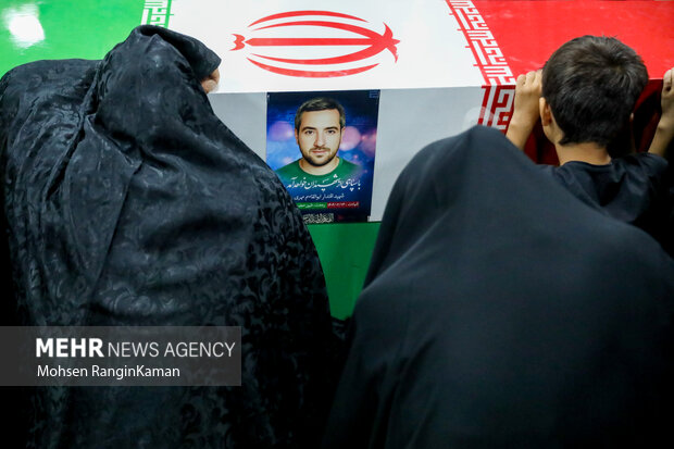 وداع با پیکر مطهر شهید اقتدار ابوالقاسم مهری در معراج شهدای تهران