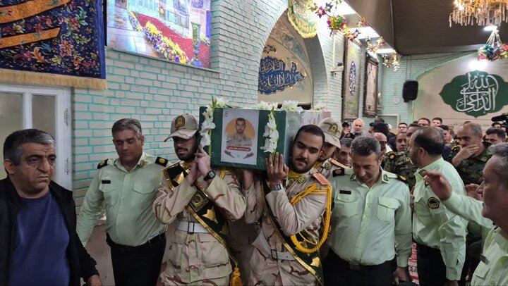 مراسم تشییع پیکر شهید مرزبانی؛ «سجاد صیامی» در مشهد آغاز شد