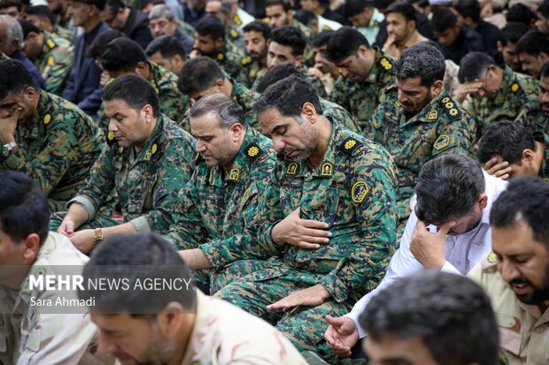 تشییع پیکر مرزبان شهید «سجاد صیامی» در مشهد
