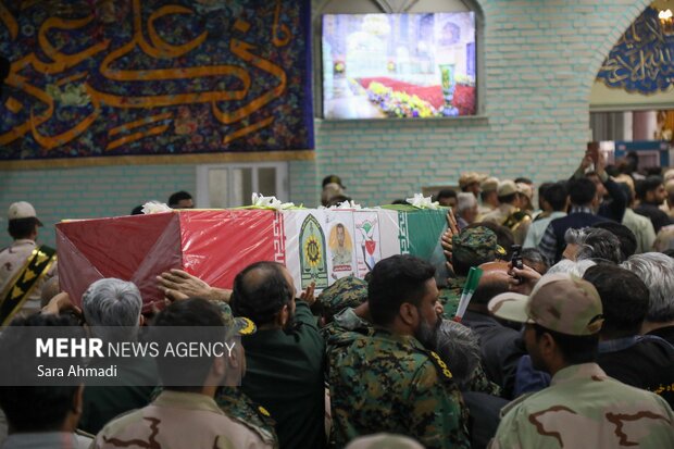 تشییع پیکر مرزبان شهید «سجاد صیامی» در مشهد