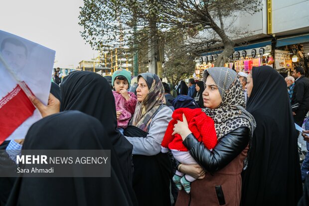 تشییع پیکر مرزبان شهید «سجاد صیامی» در مشهد